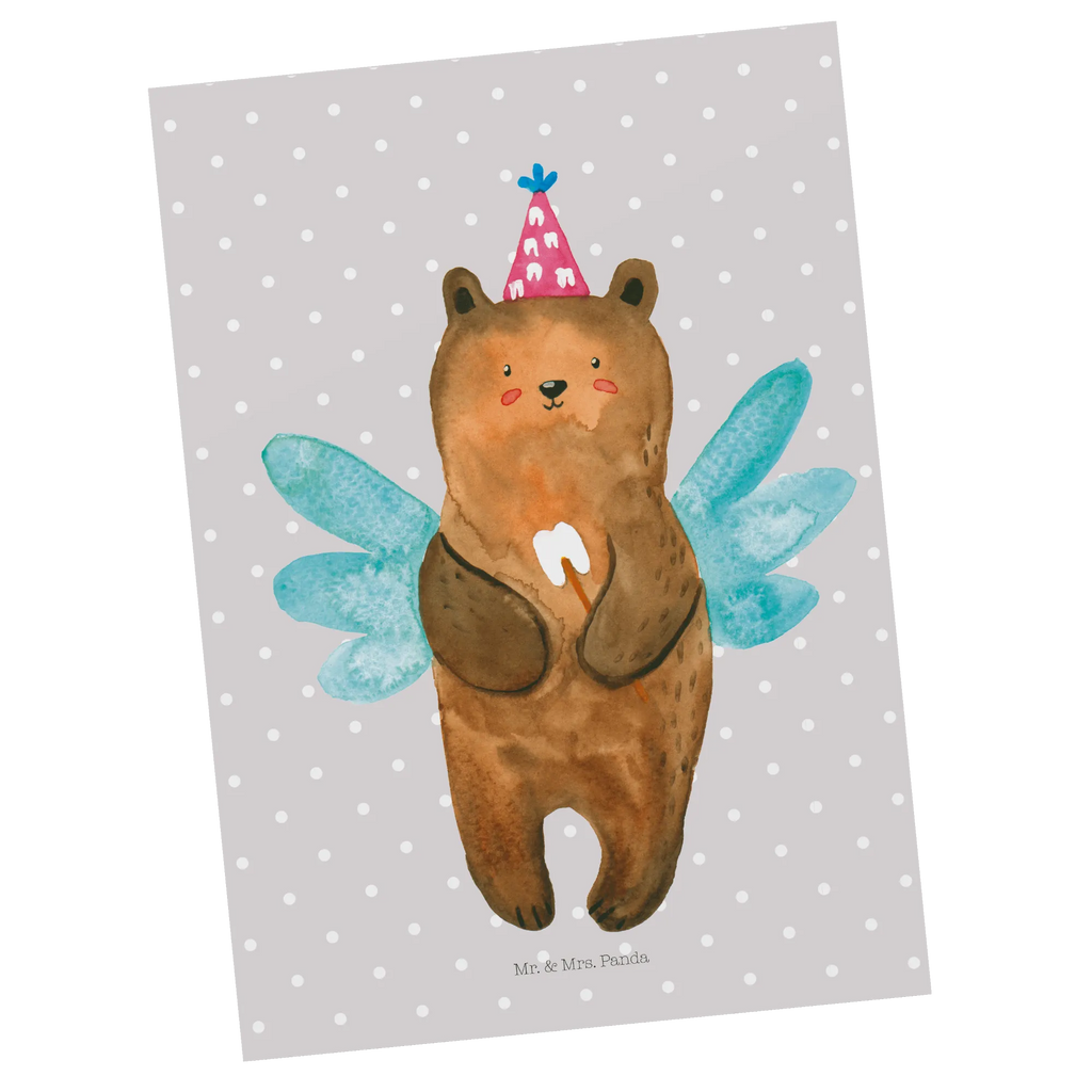 Postkarte Bär Zahnfee Postkarte, Fotokarte, Kunstkarten, kunstkarte, Ansichtskarte, Postkarten, einzelkarte, Motivkarte, Ansichtskarten, spruchkarte, Designkarte, Grußkarte, bildkarte, Teddy, Teddybär, Bär, Fee, Milchzahn, Zahnfee, Erster Zahn