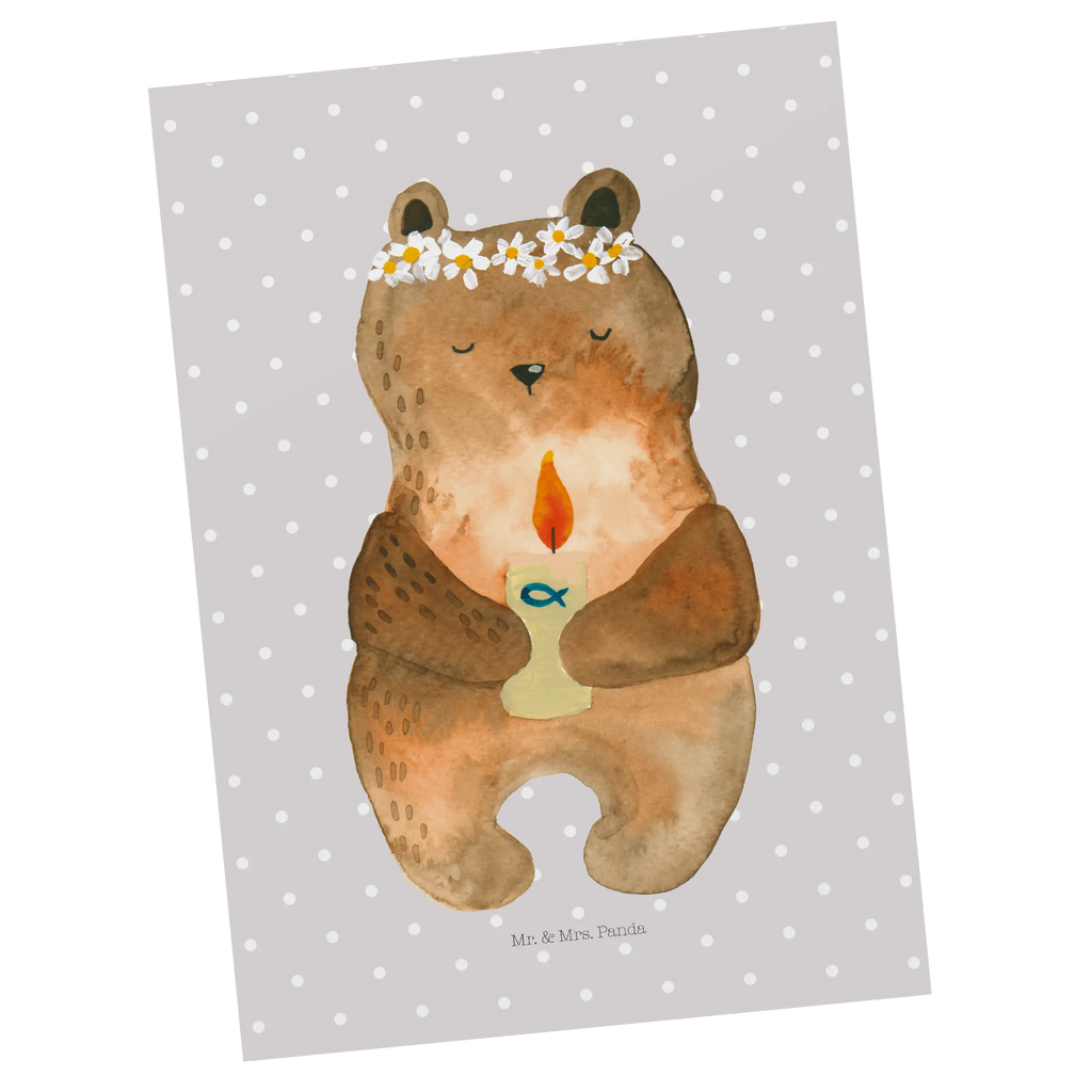 Postcard bear communion Ansichtskarten, Einladungskarten Geburtstag, Grußkarte, Karte, Dankeskarte, Geburtstagskarte, Postkarte, Einladung, Einladung Geburtstag, Geschenkkarte, Einladungskarte, Ansichtskarte, Bär, Teddy, Teddybär, katholisch, Kommunion, Taufkerze, Gottes Segen