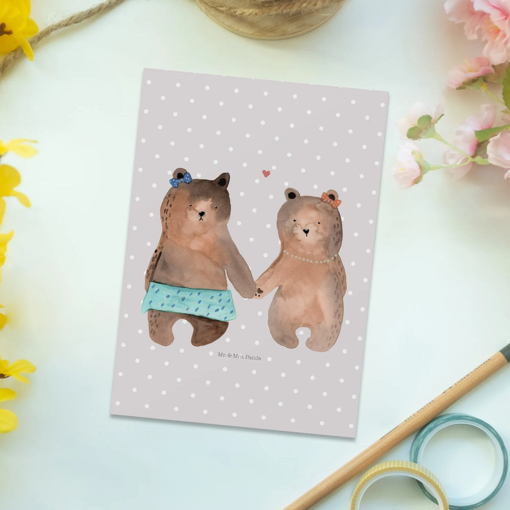 Pocztówka Niedźwiedź przyjaciółka Einladungskarte, Dankeskarte, Geburtstagskarte, Ansichtskarten, Ansichtskarte, Karte, Postkarte, Grußkarte, Einladungskarten Geburtstag, Einladung Geburtstag, Geschenkkarte, Einladung, Bär, Teddy, Teddybär, Bär Freundin Beste Freund Liebe Liebesbeweis Verliebt Kumpel Kumpeliene