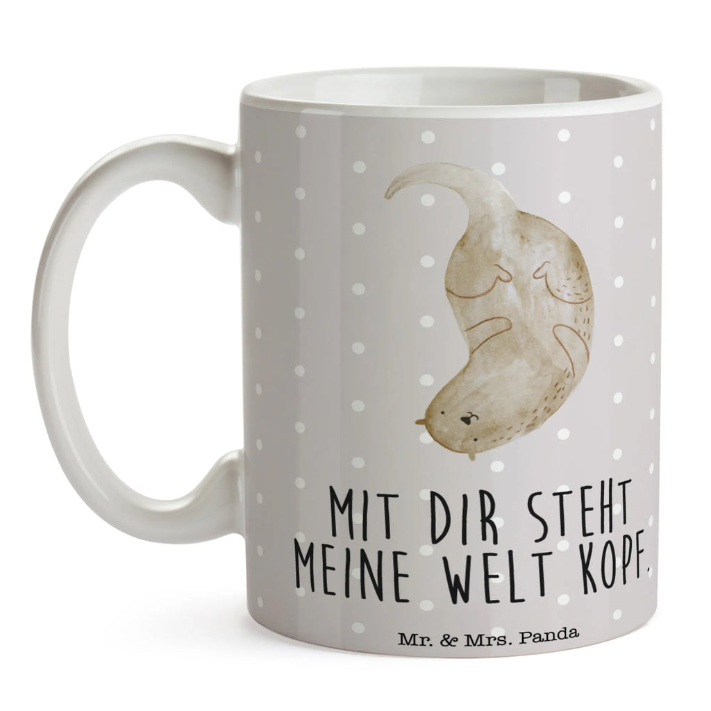 Mug otter upside down porcelain mug, mug with designs, coffee mug, ceramic mug, personalized mug, office mug, custom mug, mug with quotes, mug, gift mug, tea mug, latte mug, novelty mug, otter, marten, sea otter, European otter, water mammal, aquatic animal, baby otter, predator, water, otter gifts, animal lover, gift ideas for animal lovers, animal, mammal, water animal, gifts for people in love, Otter Sea Otter Lake Otter