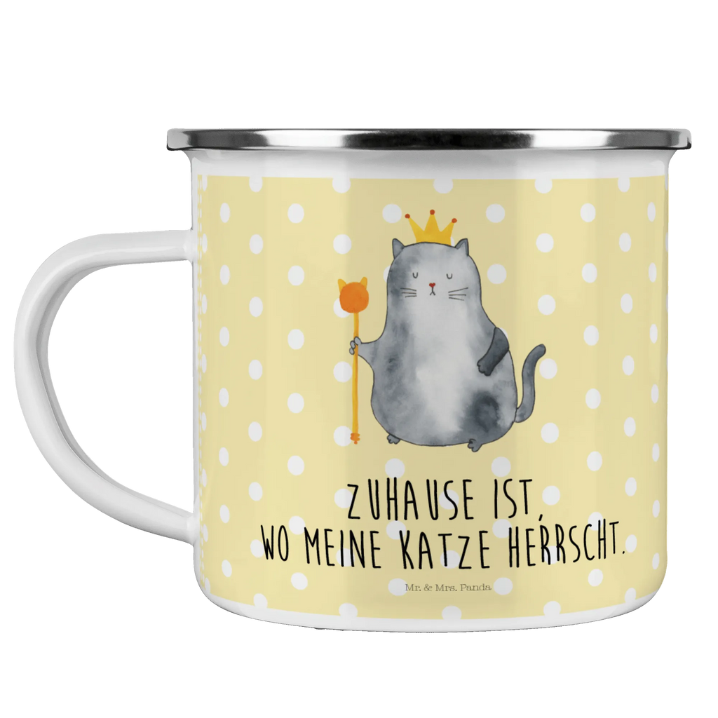 Enamel camping mug Cat king Pott, Teebecher, wanderbecher, metallbecher, Emaille Becher, Kaffeebecher, Emailletasse, blechbecher, emaillebecher, Becher, Kaffeetasse, Emaille Tasse, Campingtasse, reisetasse, Reisebecher, Trinkbecher, Tasse, wandertasse, Campingbecher, Tasse Emaille, becher emaille, Blechtasse, Metalltasse, Teetasse, Katzensouvenirs, Katzenliebhaberprodukte, Katzenmotive, Katzenmotiv, Katzenfan, Katzendeko, Katze, Katzenfreund, Katzenliebhaber, Katzenprodukte, Katzenartikel, Katzenaccessoires, Kater, Katzen, König, Familie, Haustier, Queen, Mietzhaus, Katzenbesitzerin, Königin, Mietze, Cats, Katzenhalter, Einzug, Erste Eigenen Wohnung, Wohnung, Umzug, Cat