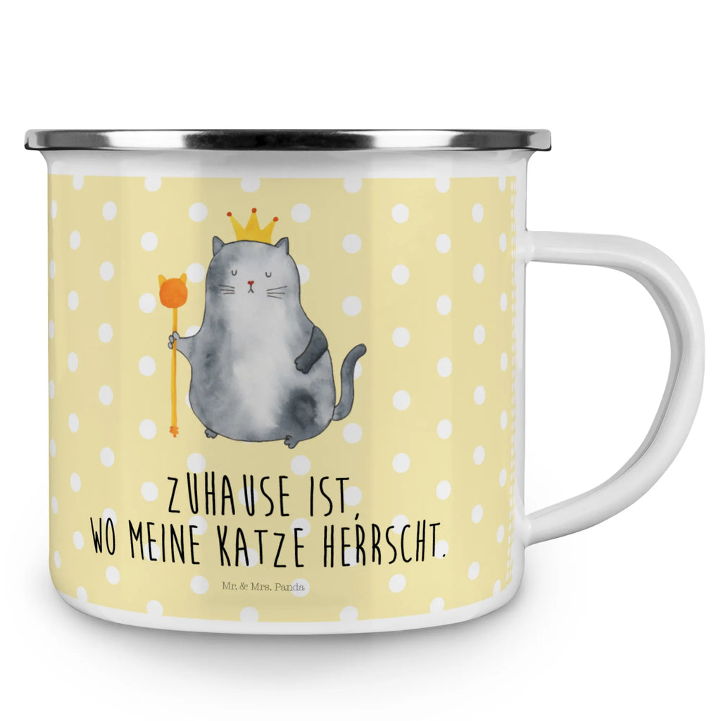 Enamel camping mug Cat king Pott, Teebecher, wanderbecher, metallbecher, Emaille Becher, Kaffeebecher, Emailletasse, blechbecher, emaillebecher, Becher, Kaffeetasse, Emaille Tasse, Campingtasse, reisetasse, Reisebecher, Trinkbecher, Tasse, wandertasse, Campingbecher, Tasse Emaille, becher emaille, Blechtasse, Metalltasse, Teetasse, Katzensouvenirs, Katzenliebhaberprodukte, Katzenmotive, Katzenmotiv, Katzenfan, Katzendeko, Katze, Katzenfreund, Katzenliebhaber, Katzenprodukte, Katzenartikel, Katzenaccessoires, Kater, Katzen, König, Familie, Haustier, Queen, Mietzhaus, Katzenbesitzerin, Königin, Mietze, Cats, Katzenhalter, Einzug, Erste Eigenen Wohnung, Wohnung, Umzug, Cat