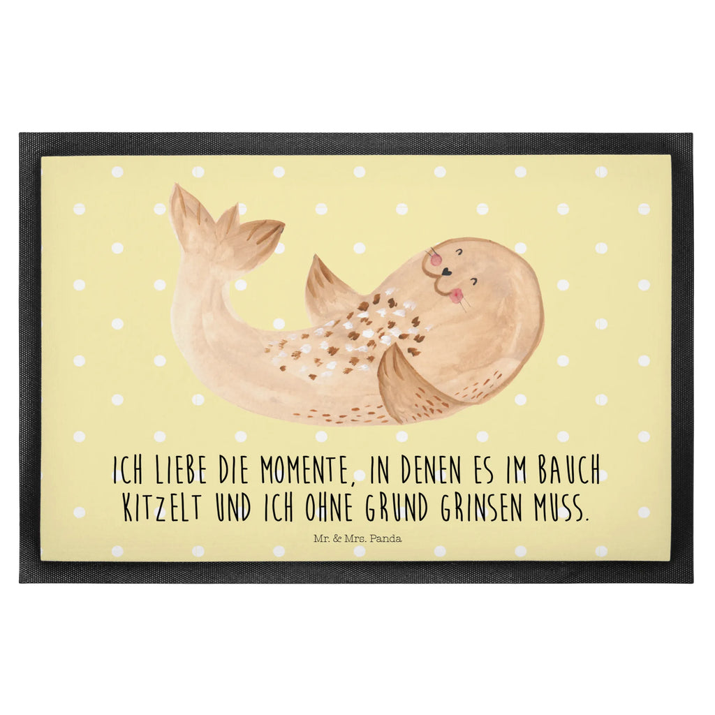 Fußmatte Robbe Liegen Haustürmatte, Schmutzfänger, Schuhabstreifer, Fußmatten, schmutzfangmatten, matte haustür, Fußabstreifer, Fußabtreter, außenmatte, Eingangsteppich, fußmatte, Abtreter, Schmutzfangteppich, Türvorleger, türmatten, flurmatte, Türmatte, sauberlaufmatten, Sauberlaufmatte, abstreifer, Eingangsmatte, Abtretmatte, Schmutzmatte, Fussmatte, Schmutzfangmatte, hausmatte, Gute Laune, Lustige Sprüche, Tiere, Tiermotive, Robben, Meerestier, Seehund, Lachen, Strand, Ostsee, Freude, Nordsee, Robbe