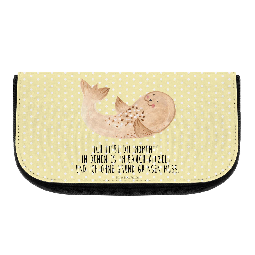 Kosmetyczka foka Leżeć toilettenbeutel, kulturtäschchen, Waschbeutel, kleines Täschchen, Schminktasche, beauty tasche, Make-Up Bag, Kulturtasche, Waschtasche, Necessaire, reiseschminktasche, Reisenecessaires, kosmetiktäschchen, Organizer Tasche, zubehörtasche, Schminktäschchen, Schminkbeutel, Kulturbeutel, reise kosmetiktasche, Toilettentasche, Kosmetiktasche, utensilientasche, beauty case, bad tasche, Beautybag, hygiene tasche, kosmetik beutel, Beauty Bag, Gute Laune, Tiermotive, Tiere, Lustige Sprüche, Lachen, Strand, Ostsee, Nordsee, Robben, Robbe, Seehund, Meerestier, Freude