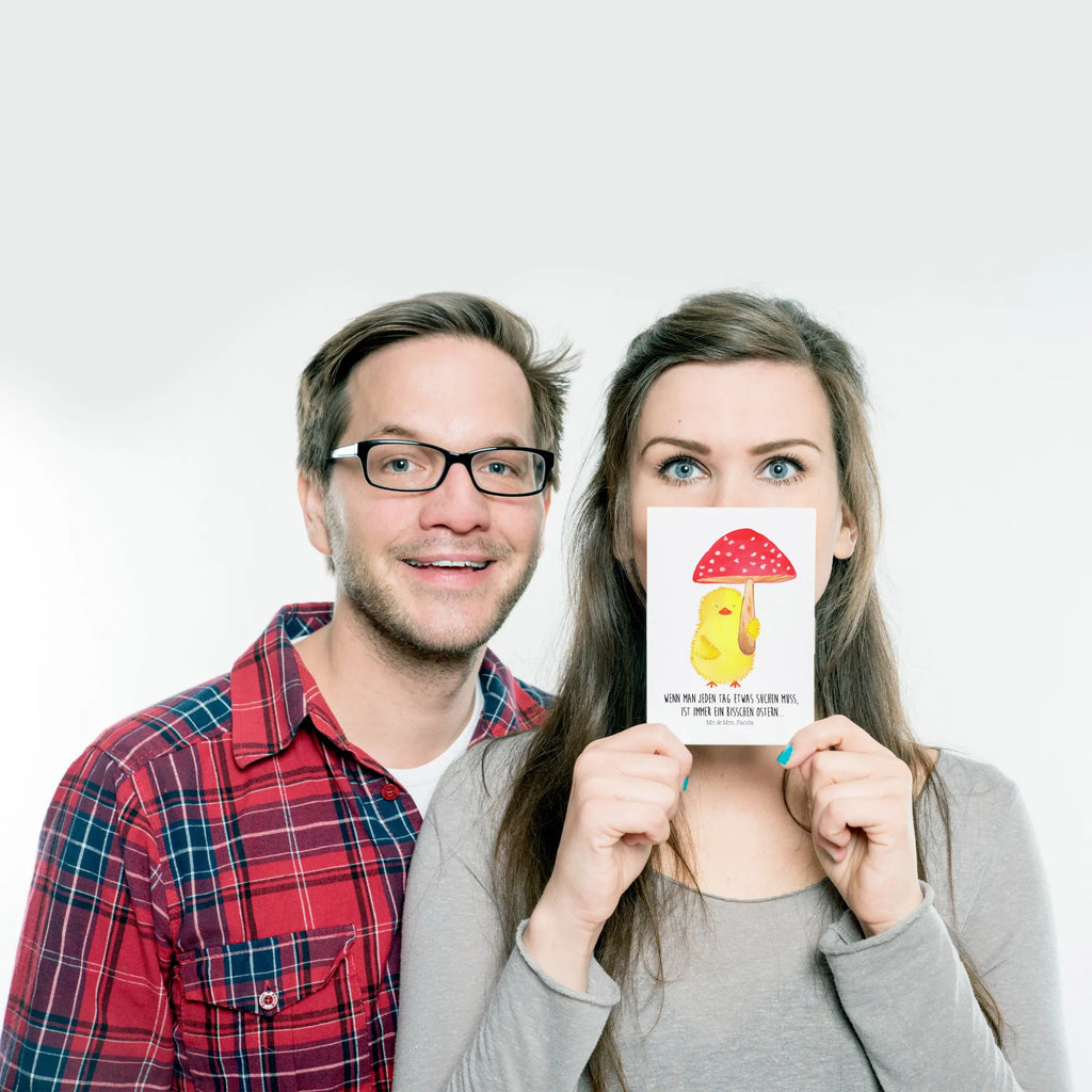 Postcard chick toadstool Geschenkkarte, Einladung, Ansichtskarte, Postkarte, Karte, Einladungskarten Geburtstag, Ansichtskarten, Einladungskarte, Grußkarte, Geburtstagskarte, Dankeskarte, Einladung Geburtstag, Ostern, Osterhase, Ostergeschenke, Osternest, Osterdeko, Geschenke zu Ostern, Ostern Geschenk, Ostergeschenke Kinder, Ostern Kinder, Küken, Fliegenpilz, Glückspilz, Frohe Ostern, Ostergrüße