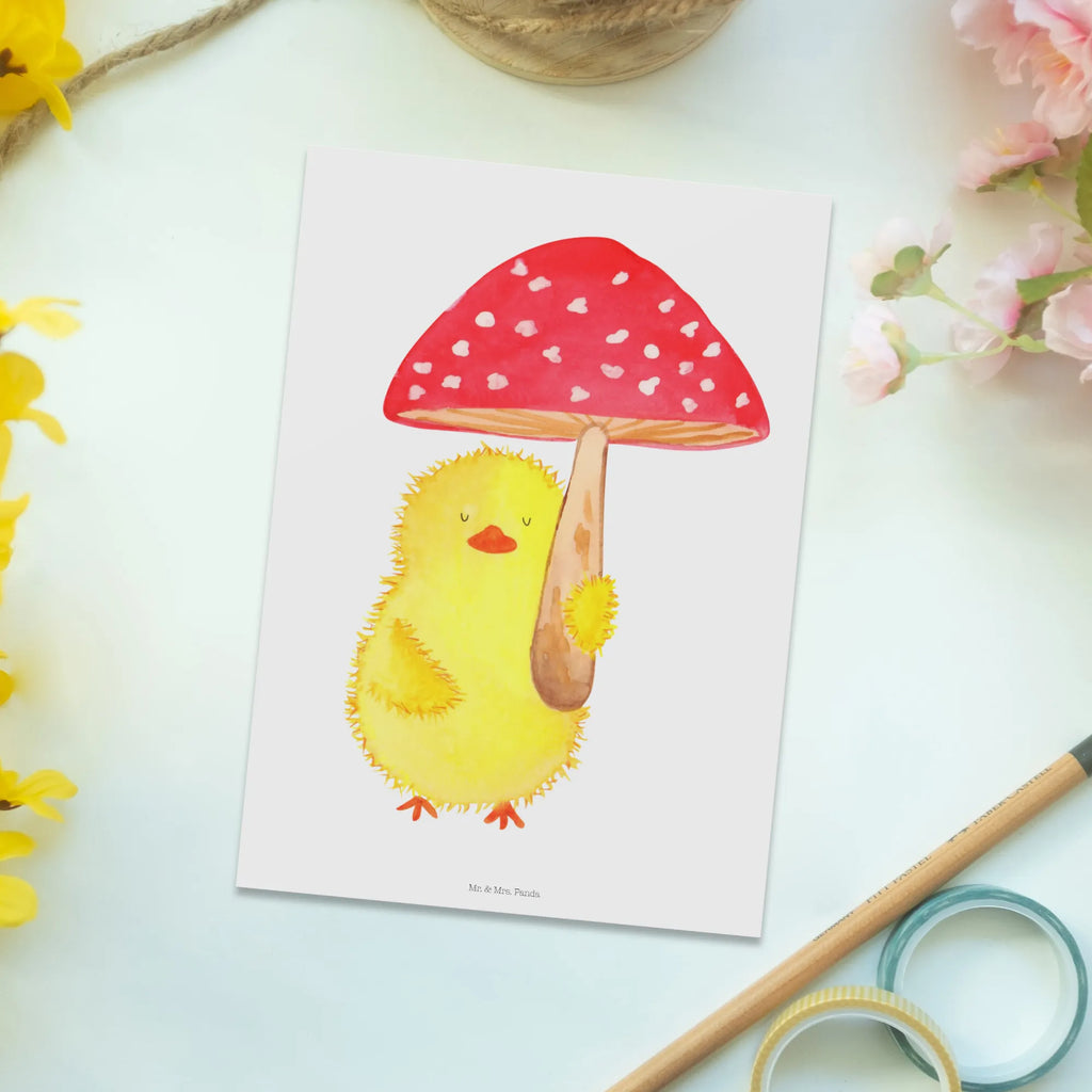 Postcard chick toadstool Geschenkkarte, Einladung, Ansichtskarte, Postkarte, Karte, Einladungskarten Geburtstag, Ansichtskarten, Einladungskarte, Grußkarte, Geburtstagskarte, Dankeskarte, Einladung Geburtstag, Ostern, Osterhase, Ostergeschenke, Osternest, Osterdeko, Geschenke zu Ostern, Ostern Geschenk, Ostergeschenke Kinder, Ostern Kinder, Küken, Fliegenpilz, Glückspilz, Frohe Ostern, Ostergrüße
