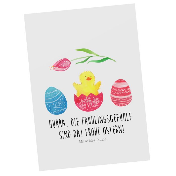 Postkarte Küken Schlüpfen