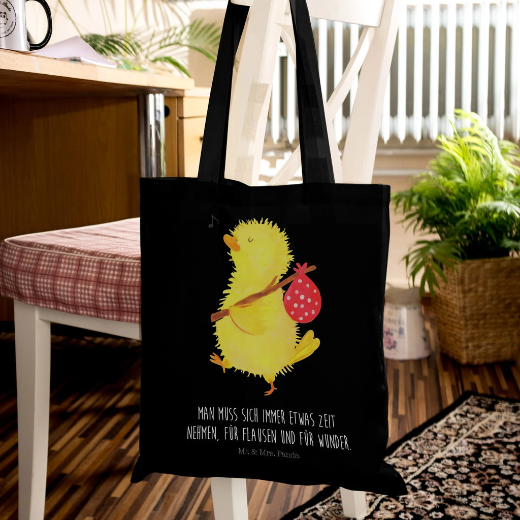 Tote bag chick wander Carrier bag, bag, cloth bag, jute bag, shopper, cotton bag, shopping bag, shoulder bag, pouch, Easter, Easter bunny, chick, Easter egg, Easter eggs, nonsense, globetrotters, egg, love, backpacker, time, spring fever, miracles, Easter greetings, happy Easter, greetings, time management, travelling, joy