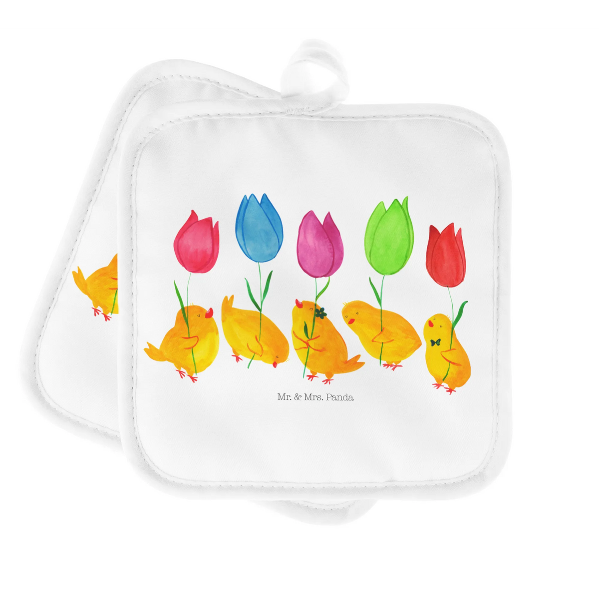 2er Set Topflappen  Küken Parade Ofenlappen, Topflappen Set, Kochlappen, 2er Set Topflappen, Topflappen, Topflappen im Doppelpack, Topflappen 2er Set, Zwei Topflappen, Topflappenset, Doppel Topflappen, Topfuntersetzer, topfhalter, Ostern, Osterdeko, Osterhase, Osternest, Ostergeschenke, Geschenke zu Ostern, Ostern Geschenk, Ostergeschenke Kinder, Ostern Kinder, Tulpen, Küken, Ostergrüße, Blumen, Frohe Ostern, Parade