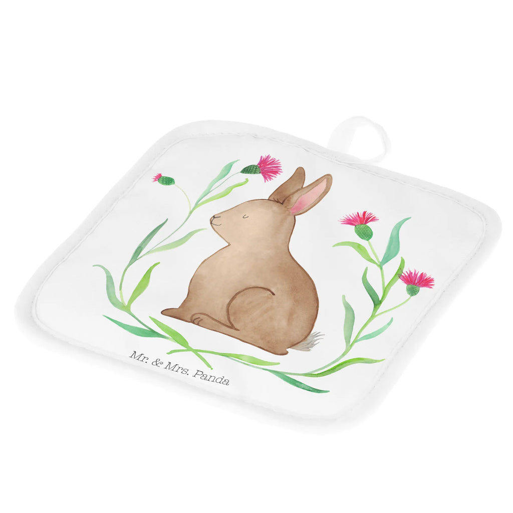 Pot holder Hare Sit cooking, set, gloves, oven mitts, oven cloth set, potholders, oven glove, baking, kitchen, Easter, Easter bunny, Greetings, Hare, Love, Happy Easter, Easter flower, Easter greetings, Rabbit