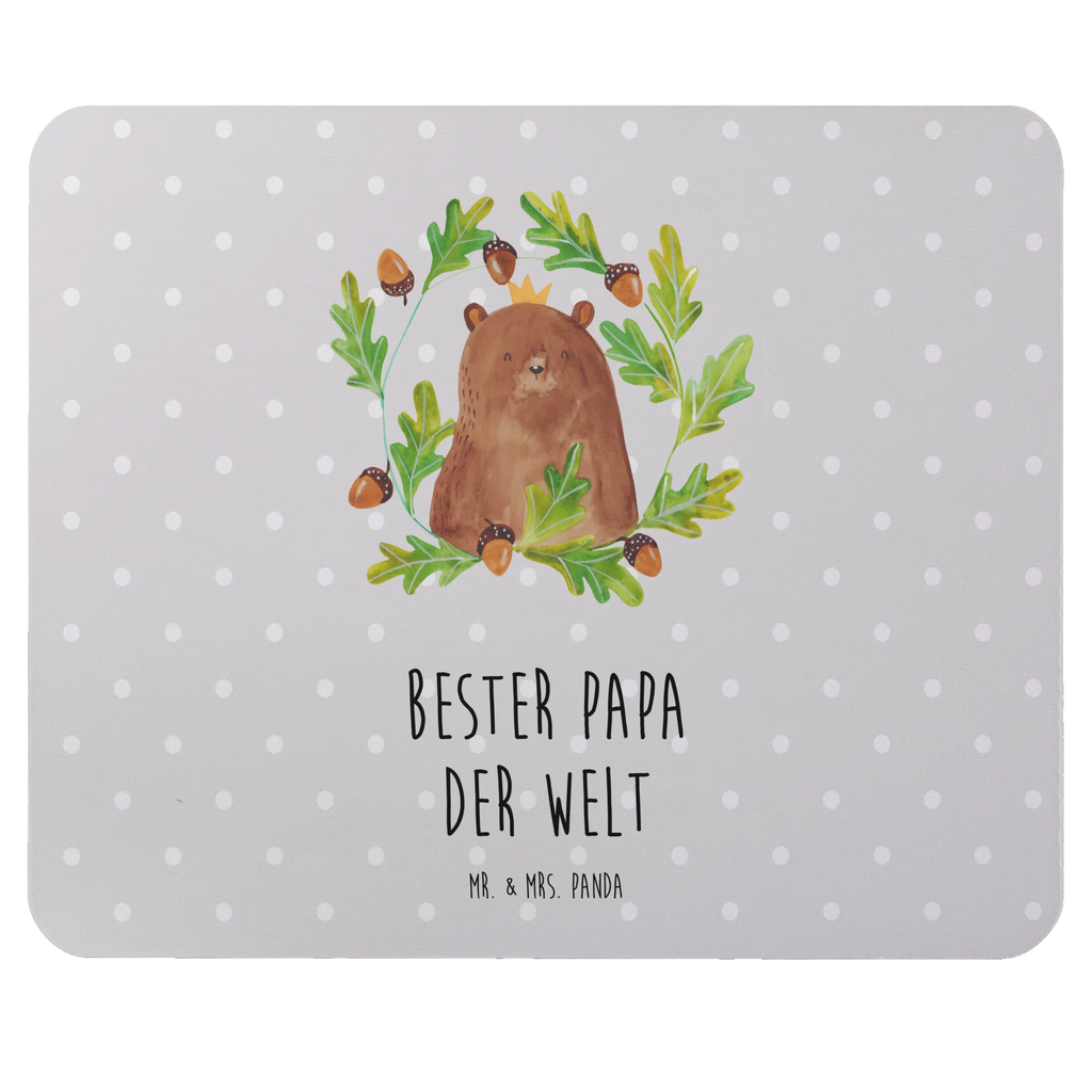 Mouse mat bear king Print, saying, Study, Motif, fun, PC, Work, Mouse Pad, Gift, mousepad, Mouse, Student, Office, Pad, bear, teddy, teddy bear, cuddly toy, best daddy, Daddy Bear, world best daddy, Daddy, Dad, Bear, Father's Day, Father