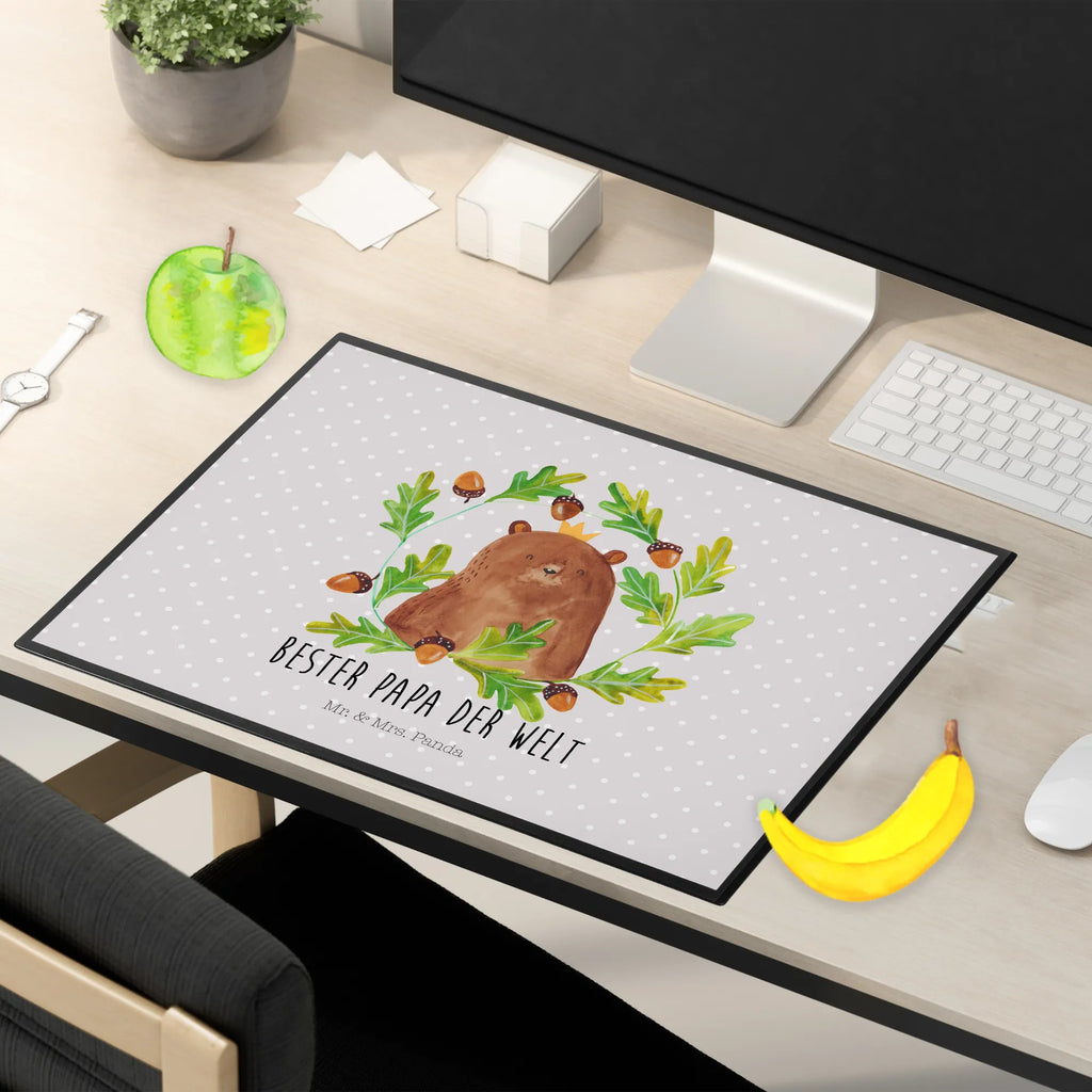 Podkładka na biurko Niedźwiedź król Schreibtisch Unterlagen, tischmatte, tischpad, arbeitsmatte, tischauflagen, tischauflage, Schreibtischauflage, Schreibunterlage, schreibauflagen, schreibauflage, tischmatten, schreibmatte, schreibtischmatte, schreibtischauflagen, tischpads, pultunterlage, schreibtischunterlagen, schreibtischunterlage, Schreibtisch Matte, arbeitsunterlage, Tischunterlage, Teddy, Teddybär, Bär, Papa, Papi, Papa Bär, Daddy, Bester Papa, Vatertag, Dad, Bester Vater, Weltbester Papa, Vater