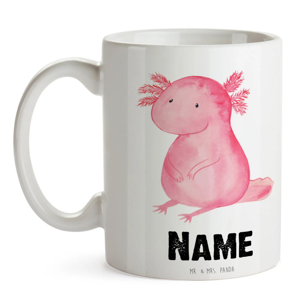 Personalisierte Tasse Axolotl null Drucken, Personalisiert, Wunschname, Namenstasse, Personalisierte Tasse, Tasse, Tasse mit Namen, Namen, Axolotl, Molch, Fröhlich, Weisheit, Vergnügt, Lebensweisheit, Liebe, Axolot, Lebensstil, Freundin, Zufrieden