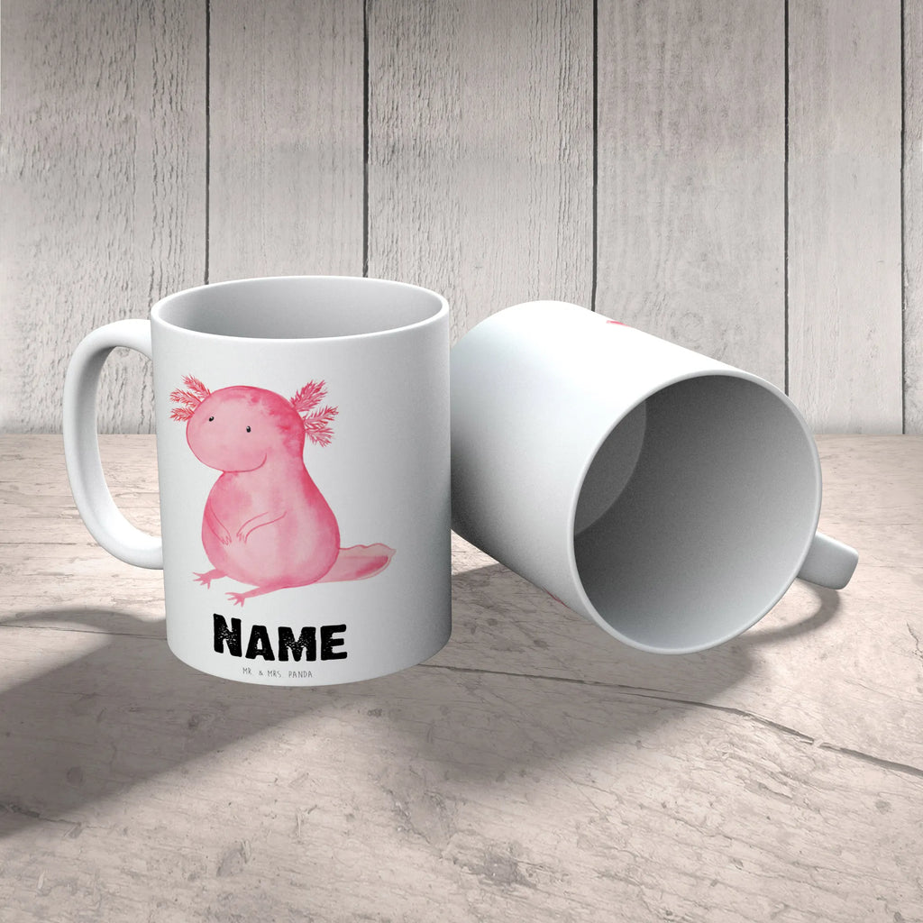Personalisierte Tasse Axolotl null Drucken, Personalisiert, Wunschname, Namenstasse, Personalisierte Tasse, Tasse, Tasse mit Namen, Namen, Axolotl, Molch, Fröhlich, Weisheit, Vergnügt, Lebensweisheit, Liebe, Axolot, Lebensstil, Freundin, Zufrieden