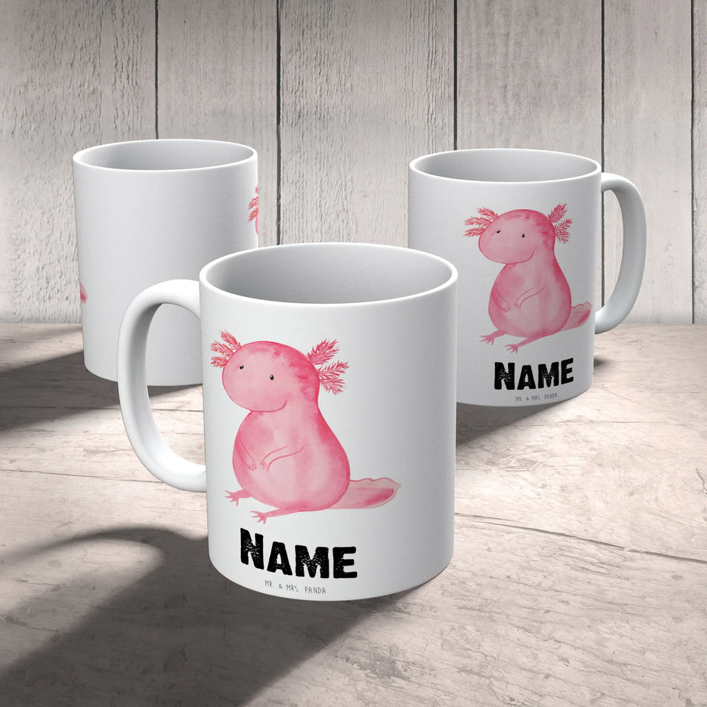 Personalisierte Tasse Axolotl null Drucken, Personalisiert, Wunschname, Namenstasse, Personalisierte Tasse, Tasse, Tasse mit Namen, Namen, Axolotl, Molch, Fröhlich, Weisheit, Vergnügt, Lebensweisheit, Liebe, Axolot, Lebensstil, Freundin, Zufrieden