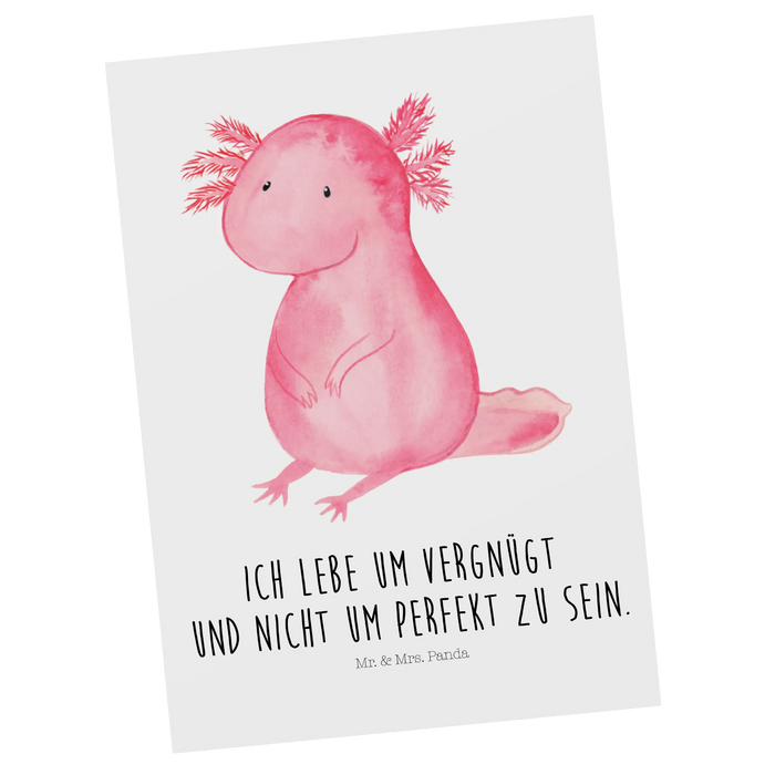 Postcard axolotl zero