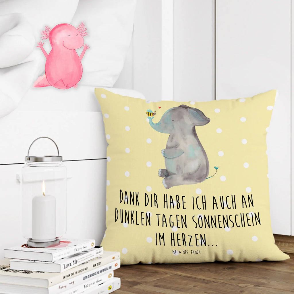 40x40 poduszka słoń pszczoła Motywy zwierzęce, dobra energia, zabawne powiedzonka, zwierzęta