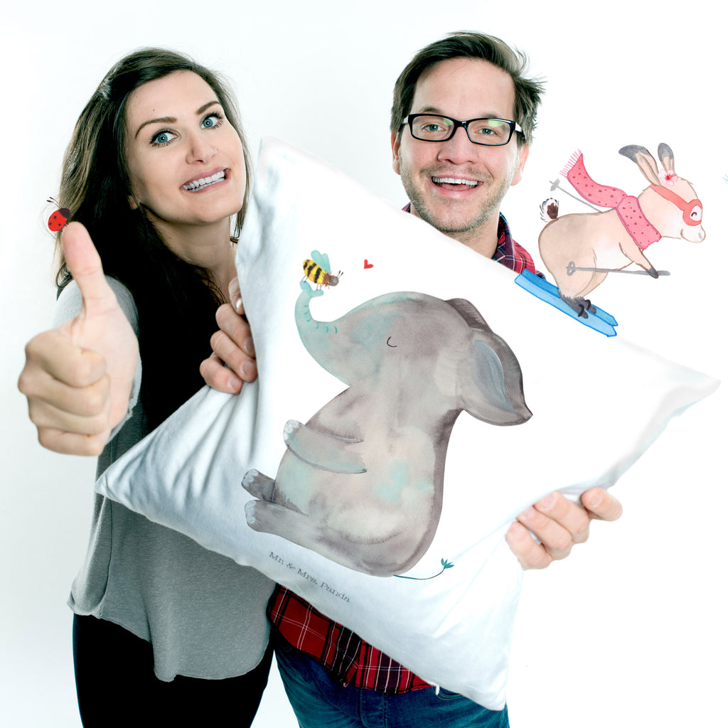 40x40 poduszka słoń pszczoła Motywy zwierzęce, dobra energia, zabawne powiedzonka, zwierzęta