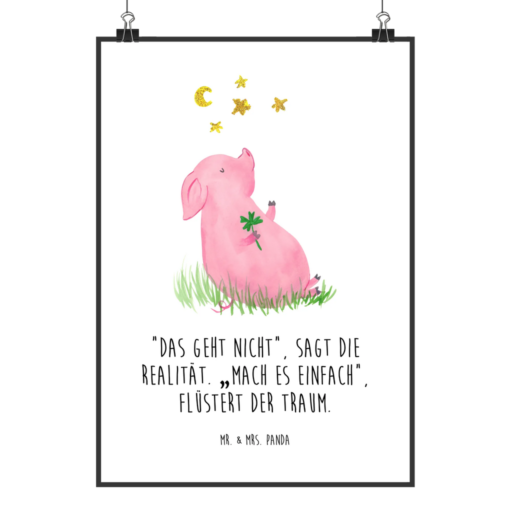 Poster Schwein Glück Deko Bild, Kunstdruck, Wandschmuck, typografie poster, Deko Poster, Bild, wanddeko, wandkunst, Designposter, Wanddeko Bild, Posterdruck, grafikposter, wanddruck, Poster, Design Poster, Mr. & Mrs. Panda Poster, Wandposter, kunstdruck poster, Plakat, drucke, kunstposter, Panda Poster, Wandbild, Wanddekoration, Lustige Sprüche, Tiermotive, Tiere, Gute Laune, Sterne, Schwein, Motivation, Glücksschwein. Glück, Glücksbringer, Schweinchen, Ziele, Sernchen, Träume