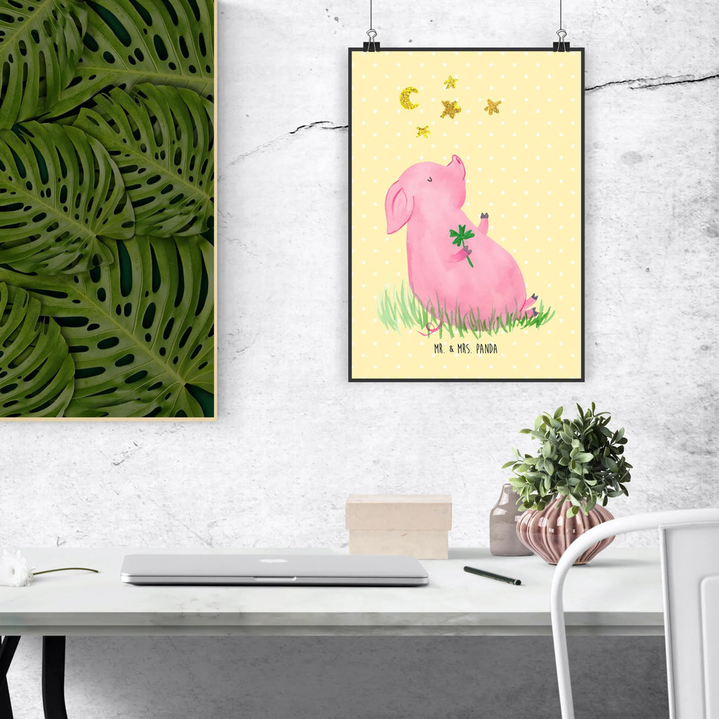 Poster Schwein Glück Deko Bild, Kunstdruck, Wandschmuck, typografie poster, Deko Poster, Bild, wanddeko, wandkunst, Designposter, Wanddeko Bild, Posterdruck, grafikposter, wanddruck, Poster, Design Poster, Mr. & Mrs. Panda Poster, Wandposter, kunstdruck poster, Plakat, drucke, kunstposter, Panda Poster, Wandbild, Wanddekoration, Lustige Sprüche, Tiermotive, Tiere, Gute Laune, Sterne, Schwein, Motivation, Glücksschwein. Glück, Glücksbringer, Schweinchen, Ziele, Sernchen, Träume