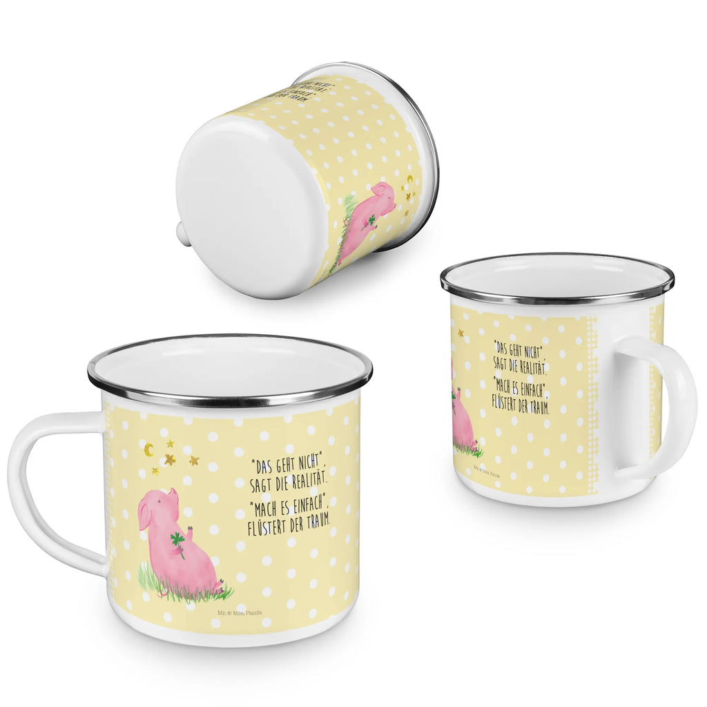 Kempingowy kubek emaliowany świnia Szczęście Kaffeetasse, wanderbecher, Campingtasse, Blechtasse, Teebecher, Emaille Tasse, Emailletasse, becher emaille, blechbecher, Tasse Emaille, Becher, Trinkbecher, Metalltasse, Kaffeebecher, emaillebecher, wandertasse, Tasse, metallbecher, Campingbecher, Teetasse, Pott, reisetasse, Emaille Becher, Reisebecher, Tiere, Tiermotive, Gute Laune, Lustige Sprüche, Motivation, Schwein, Schweinchen, Sernchen, Glücksbringer, Träume, Ziele, Sterne, Glücksschwein. Glück