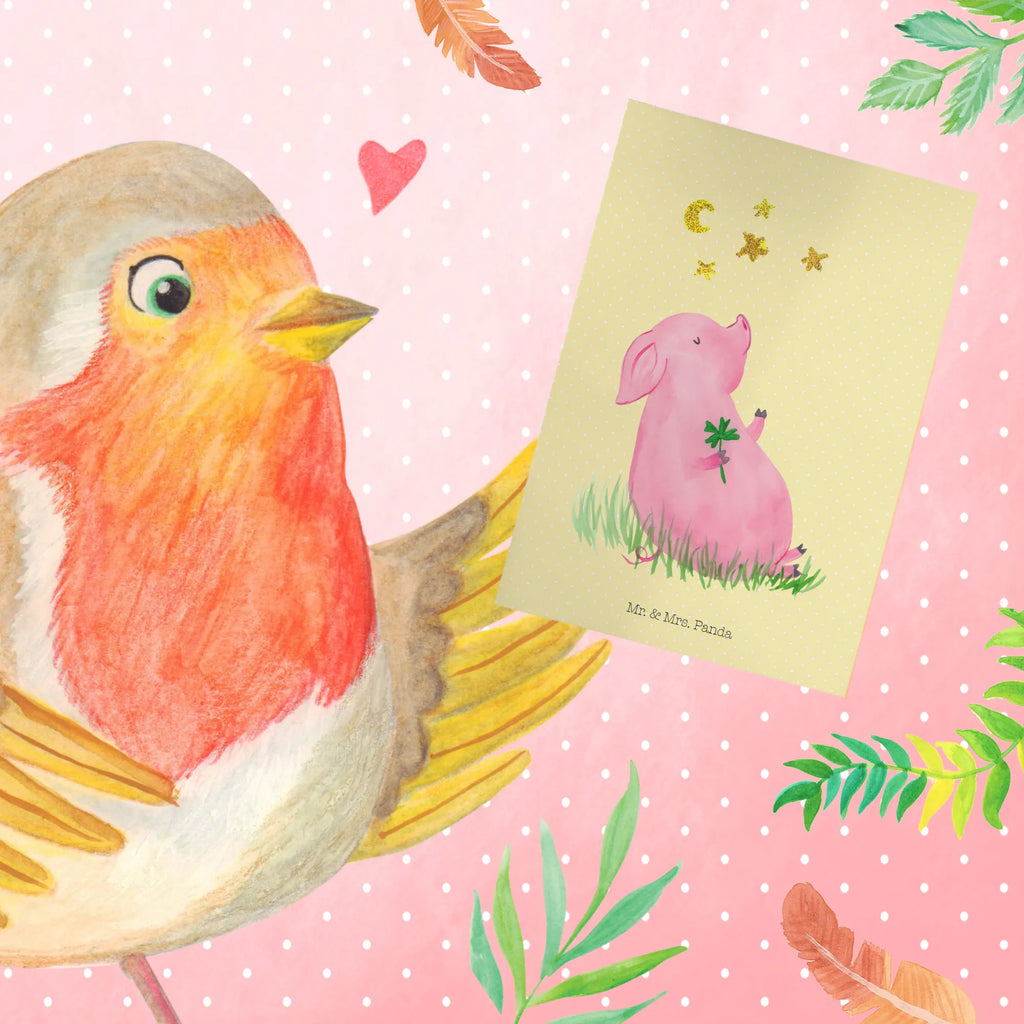 Grußkarte Glücksschwein Ansichtskarten, Geburtstagskarte, Hochzeitskarte, Glückwunschkarte, Grußkarte, Karte, Klappkarte, Einladungskarte, Tiermotive, Gute Laune, lustige Sprüche, Tiere, Träume, Sterne, Glücksbringer, Ziele, Sernchen, Glücksschwein. Glück, Motivation, Schwein, Schweinchen