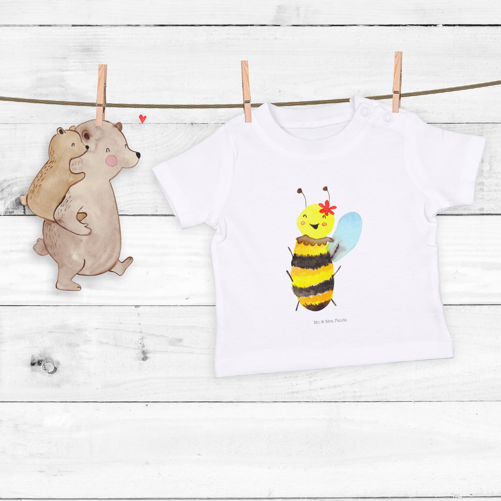 Organic Baby Shirt Biene Happy Baby T-Shirt, Jungen Baby T-Shirt, Mädchen Baby T-Shirt, Shirt, Biene, Wespe, Hummel