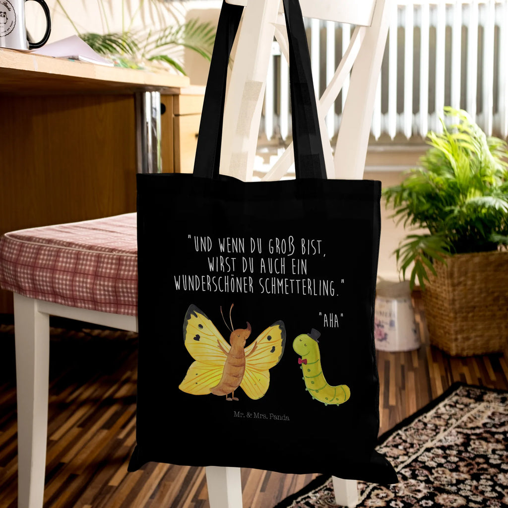 Tote bag Caterpillar butterfly Laptoptasche, Beuteltasche, Baumwolltasche, Tasche, Strandtasche, büchertasche, bedruckte tasche, Tragetasche, Tüte, unitasche, Schultasche, Einkaufstasche, tote bag, baumwollbeutel, Stofftasche, Schultertasche, shopping tasche, uni tasche, Shopper, Jutetasche, Statementbeutel, Henkeltasche, Badetasche, Stoffbeutel, Umhängetasche, Einkaufstüte, Jutebeutel, Einkaufsbeutel, Leinentasche, Alltagstasche, Beutel, Gute Laune, Tiermotive, Tiere, lustige Sprüche, Schmetterling, Kokon, Hütchen, Zitronenfalter, Raupe, Hut, Entwicklung, Erwachsen werden, Schönheit, Aufwachsen