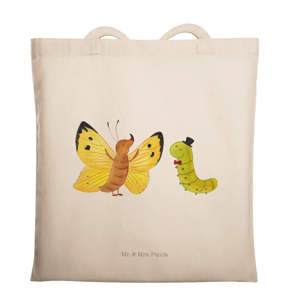 Tote bag Caterpillar butterfly jute bag, cotton bag, shopping bag, bag, shoulder bag, pouch, Carrier bag, cloth bag, shopper, small animals, cute, funny, cute animal motives, hand drawn, small world, funny sayings, good mood, happy, gifts, gift ideas, special gifts, animal lover, card, butterfly, growing up, cocoon, hat, lemon butterfly, beauty, development, Caterpillar