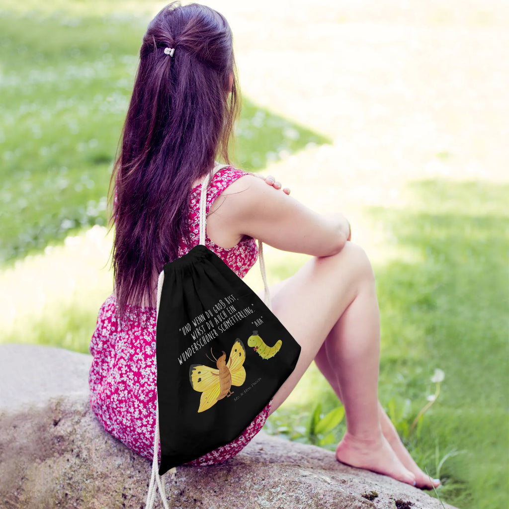 Torba sportowa gąsienica motyl Motywy zwierzęce, dobra energia, zabawne powiedzonka, zwierzęta