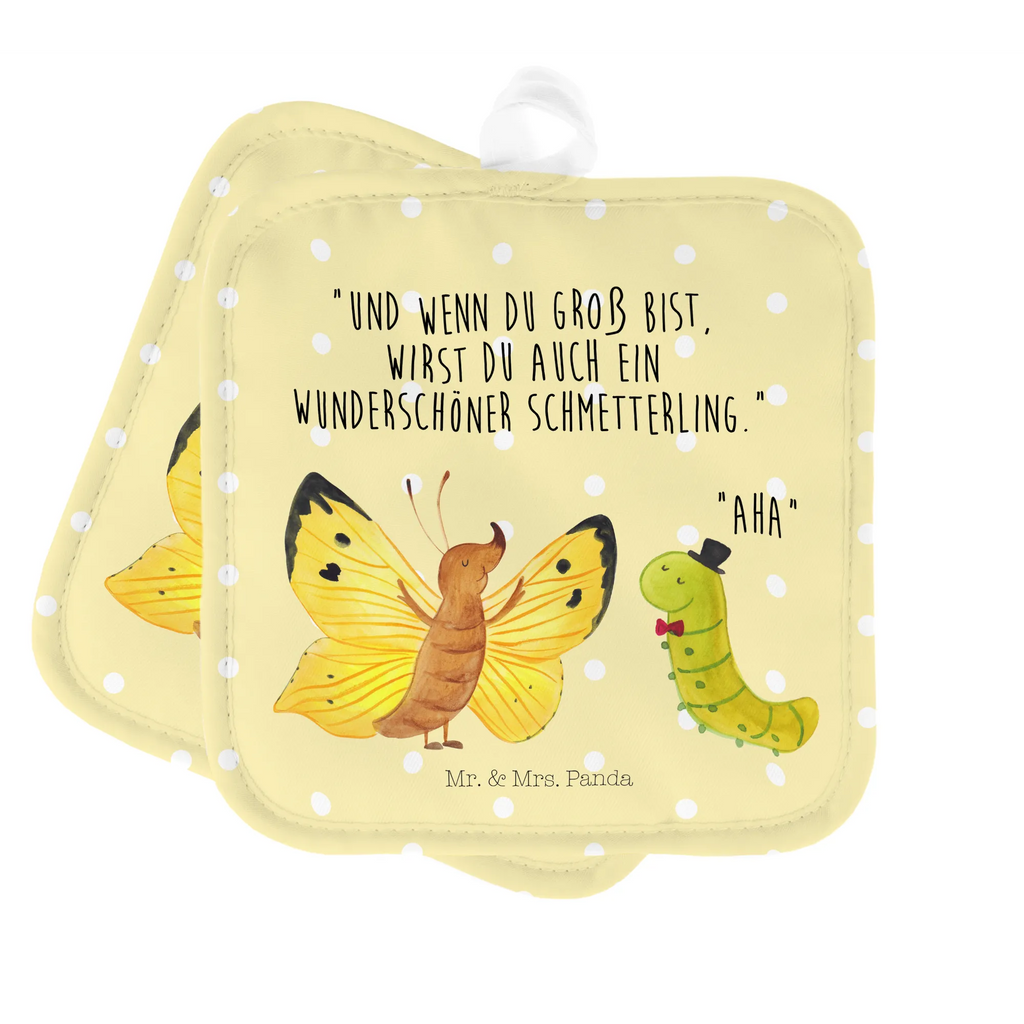 2er Set Topflappen  Raupe & Schmetterling Ofenhandschuhe, Topflappenset, Topflappen lustig, Topfuntersetzer, Topflappen, Topflappen Set, Schöne Topflappen, Topflappen 2er Set, Topfhandschuhe, Topfhandschuh, Topflappen mit Spruch, Ofenhandschuh, Tiermotive, Gute Laune, lustige Sprüche, Tiere, Schönheit, Entwicklung, Raupe, Schmetterling, Kokon, Aufwachsen, Hütchen, Erwachsen werden, Hut, Zitronenfalter