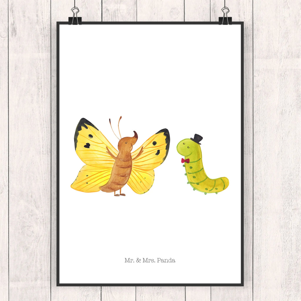 Poster Raupe Schmetterling Design Poster, Deko Poster, Poster, kunstposter, Wanddeko Bild, grafikposter, Posterdruck, drucke, Deko Bild, wanddeko, wanddruck, Wandposter, Wanddekoration, Plakat, wandkunst, Designposter, Panda Poster, Mr. & Mrs. Panda Poster, Wandschmuck, Kunstdruck, kunstdruck poster, Bild, Wandbild, typografie poster, Lustige Sprüche, Tiere, Gute Laune, Tiermotive, Zitronenfalter, Kokon, Schönheit, Hut, Raupe, Hütchen, Entwicklung, Schmetterling, Aufwachsen, Erwachsen Werden