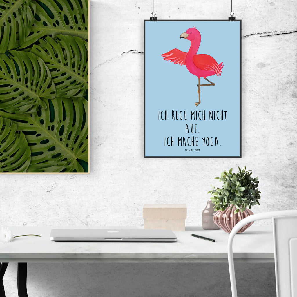 Plakat Flamingo joga wanddeko, Bild für Wand, drucke, grafikposter, Wanddekoration, Wandposter, Designposter, Wandschmuck, Mr. & Mrs. Panda Poster, Posterdruck, kunstposter, Wanddeko Bild, kunst für die wand, Deko Bild, Wandbild, wandkunst, wanddruck, Bild, kunstdruck poster, Plakat, Poster, Kunstdruck, Flamingo, Yoga, Ärger, Namaste, Achtsamkeit, Tiefenentspannung, Aufregen, Entspannung, Yoga-Übung, Vogel