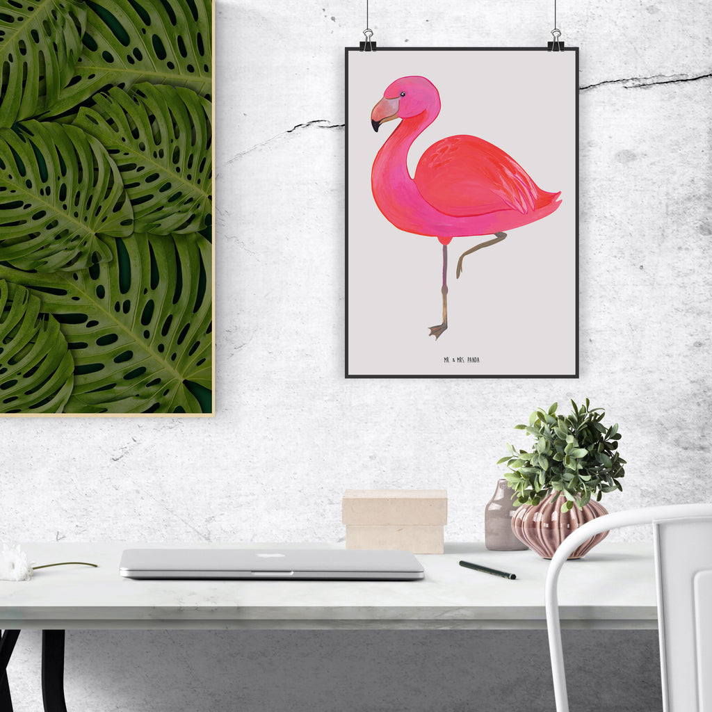 Poster Flamingo Classic Wanddekoration, Mr. & Mrs. Panda Poster, Handgemaltes Poster, Poster, Wandposter, Küchenposter, Posterdruck, Bild, Kunstdruck, Designposter, Wanddeko, Raumdekoration, Kinderposter, Wanddeko Bild, Flamingo, Freundinnen, Einzigartig, Freundin, Außenseiter, Tochter, Selbstliebe, ich, Sohn, Stolz, Spruch, Geschwister, für mich