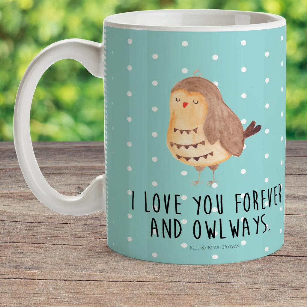 Child's mug Owl Satisfied coffee cup, camping mug, drinking cup, plastic cup, mug, kindergarten, owl, forest animal, bird, nocturnal, gift ideas, birthday present, illustrated, funny, romantic gift, owl decor, Owl deco, Wedding anniversary gift, Saying beautiful, Romantic, Pun funny, Owl saying, Love saying, Owl