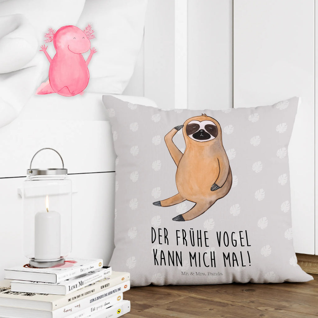 40x40 poduszka leniwiec ptak Leniwiec, prezent z leniwcem, dekoracja z leniwcem