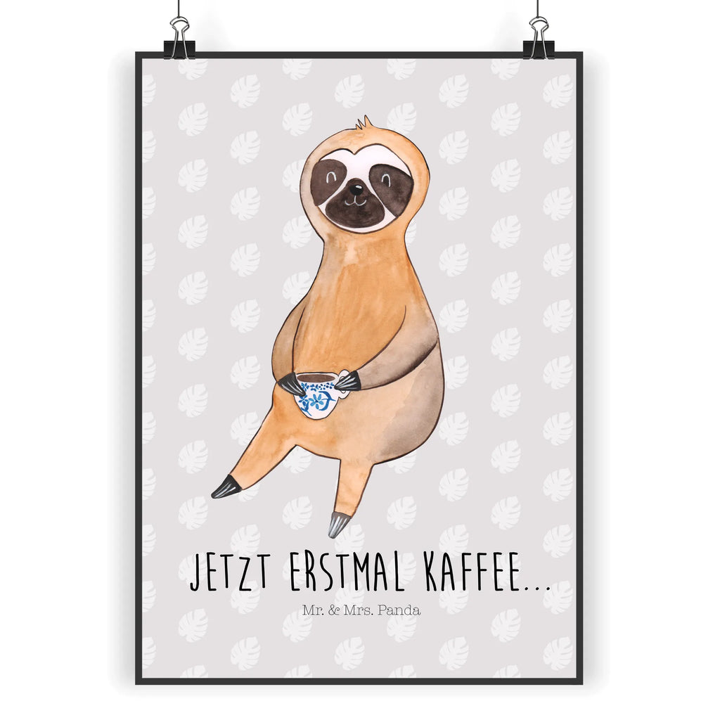 Poster sloth Coffee Plakat, Wandposter, kunst für die wand, kunstposter, wandkunst, wanddruck, Designposter, Kunstdruck, wanddeko, Bild für Wand, Wandbild, Wanddeko Bild, Mr. & Mrs. Panda Poster, Deko Bild, Wanddekoration, Posterdruck, Wandschmuck, grafikposter, kunstdruck poster, drucke, Poster, Bild, Faultier Deko, Faultier Geschenk, Faultier, Frühaufsteher, Coffee, Faultiere, Kaffee, Kaffeetasse, Genießer, Kaffeegetränk, Erster Kaffee, Morgenmuffel, Lieblingstier, faul