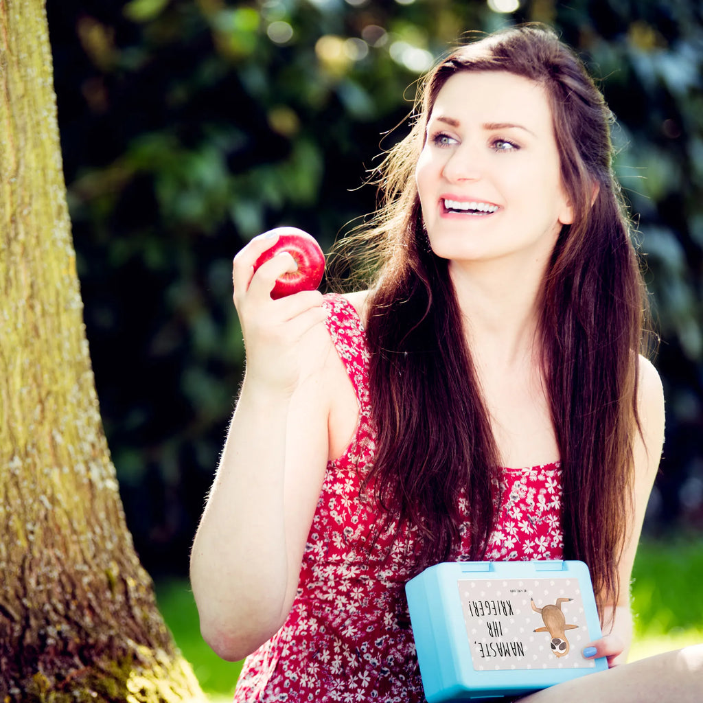 Pudełko na kanapki leniwiec Joga Brotbox, Snackbox, Lunch box, Butterbrotdose, Brotzeitbox, Faultier, Faultier Geschenk, Faultier Deko, Faultiere, faul, Lieblingstier, Yoga, Namaste, Krieger, Yogaübungen, Meditation, Atmung, Gelassenheit, Entspannung