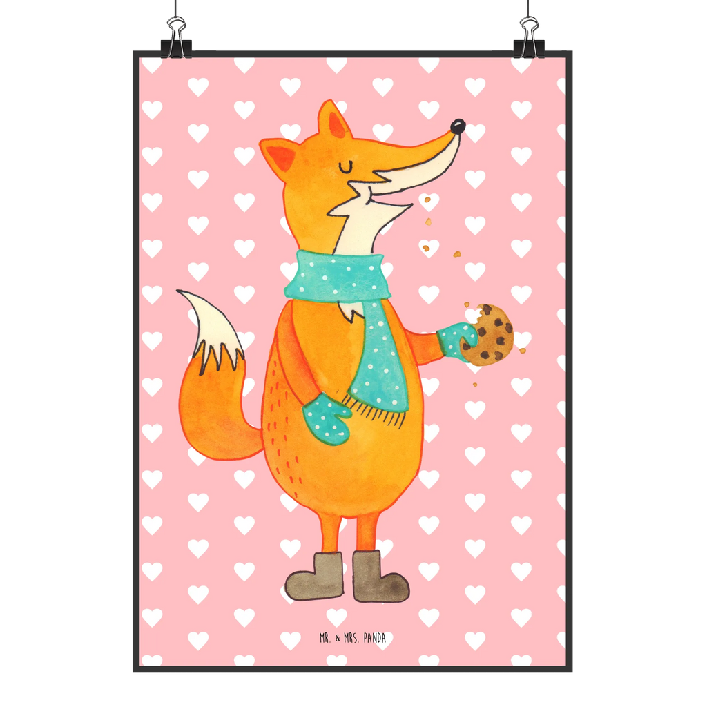 Poster Fuchs Keks Plakat, Poster, grafikposter, Wandposter, Bild für Wand, Bild, Wanddekoration, kunstposter, kunstdruck poster, kunst für die wand, drucke, Mr. & Mrs. Panda Poster, Deko Bild, Wanddeko Bild, wanddruck, Kunstdruck, Designposter, Wandbild, Posterdruck, Wandschmuck, wanddeko, wandkunst, Fuchs, Füchse, Weihnachtszeit, Backen Spruch, Liebe, Plätzchen, Winter, Kekse, Küche Deko