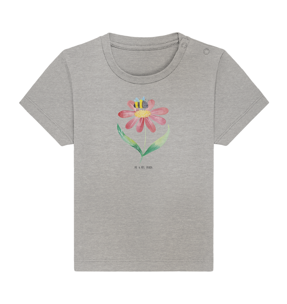 Organic Baby Shirt Hummel Blume Baby T-Shirt, Jungen Baby T-Shirt, Mädchen Baby T-Shirt, Shirt, Tiermotive, Gute Laune, lustige Sprüche, Tiere, Hummel, Blume, Wespe, Flauschig, Natur, Feld, Hummeln, Biene