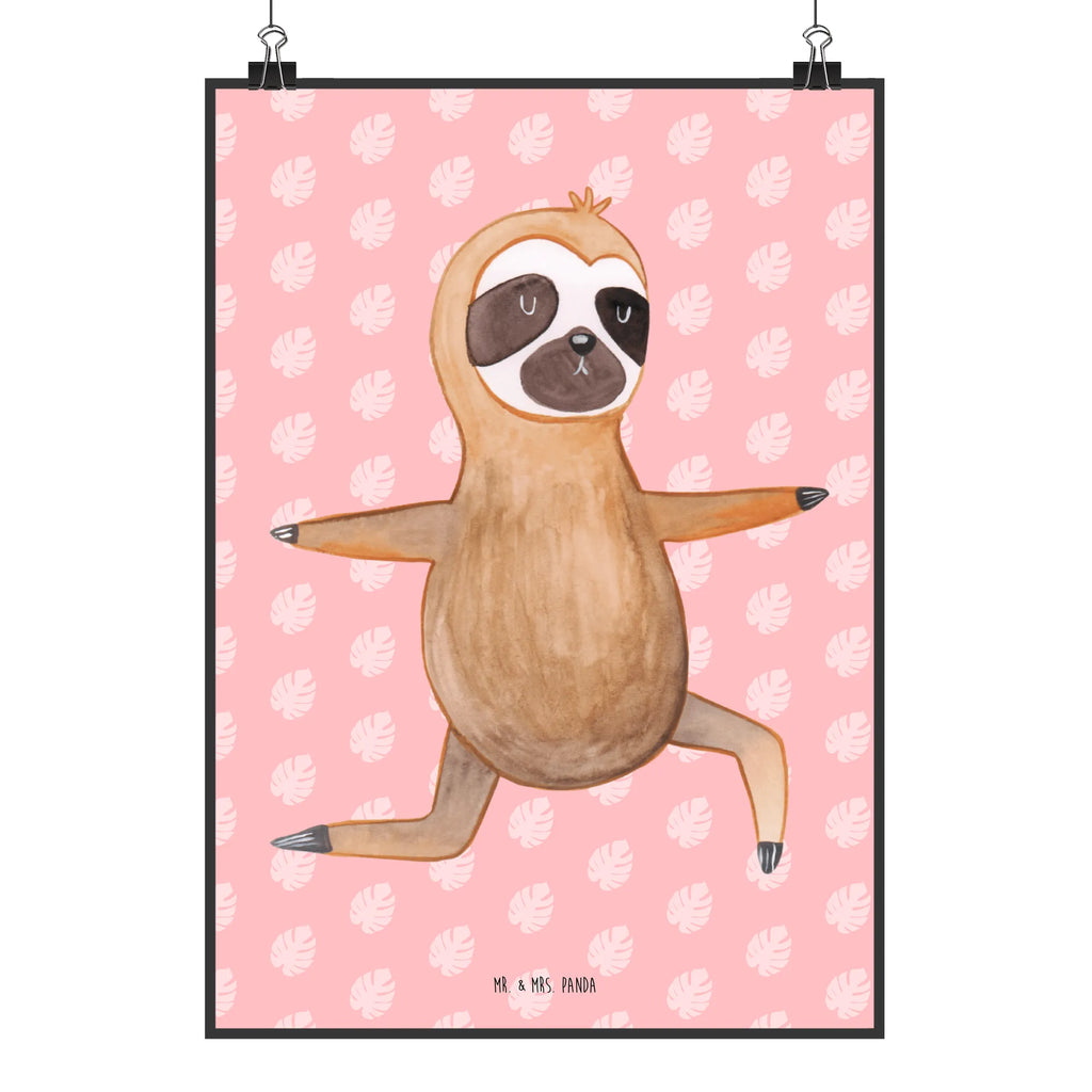 Poster sloth yoga Bild, Raumdekoration, Wandposter, Designposter, Kinderposter, Posterdruck, Wanddekoration, Wanddeko, Küchenposter, Wanddeko Bild, Poster, Kunstdruck, Mr. & Mrs. Panda Poster, Handgemaltes Poster, Faultier, Faultier Geschenk, Faultier Deko, Faultiere, Atmung, Krieger, Yoga, Yogaübungen, faul, Lieblingstier, Namaste, Gelassenheit, Entspannung, Meditation