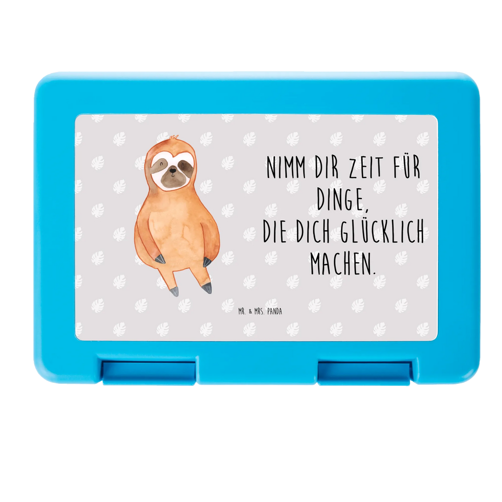 Pudełko na kanapki leniwiec Zadowolony Brotbox, Snackbox, Lunch box, Butterbrotdose, Brotzeitbox, Faultier, Faultier Geschenk, Faultier Deko, Faultiere, faul, Lieblingstier, Pause, relaxen, Glück, glücklich, zufrieden, happy, Zufriedenheit, Gelassenheit, Ruhe, Frieden