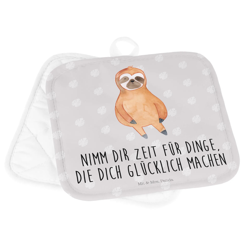 Pot holder sloth Satisfied Topflappen, Topflappen Set, Topflappenset, 2er Set Topflappen, Topfuntersetzer, topfhalter, Topflappen 2er Set, Topfhandschuhe, Faultier Deko, Faultier, Faultier Geschenk, Pause, faul, Happy, Zufriedenheit, Lieblingstier, Faultiere, Gelassenheit, glücklich, Relaxen, Glück, Zufrieden, Frieden, Ruhe