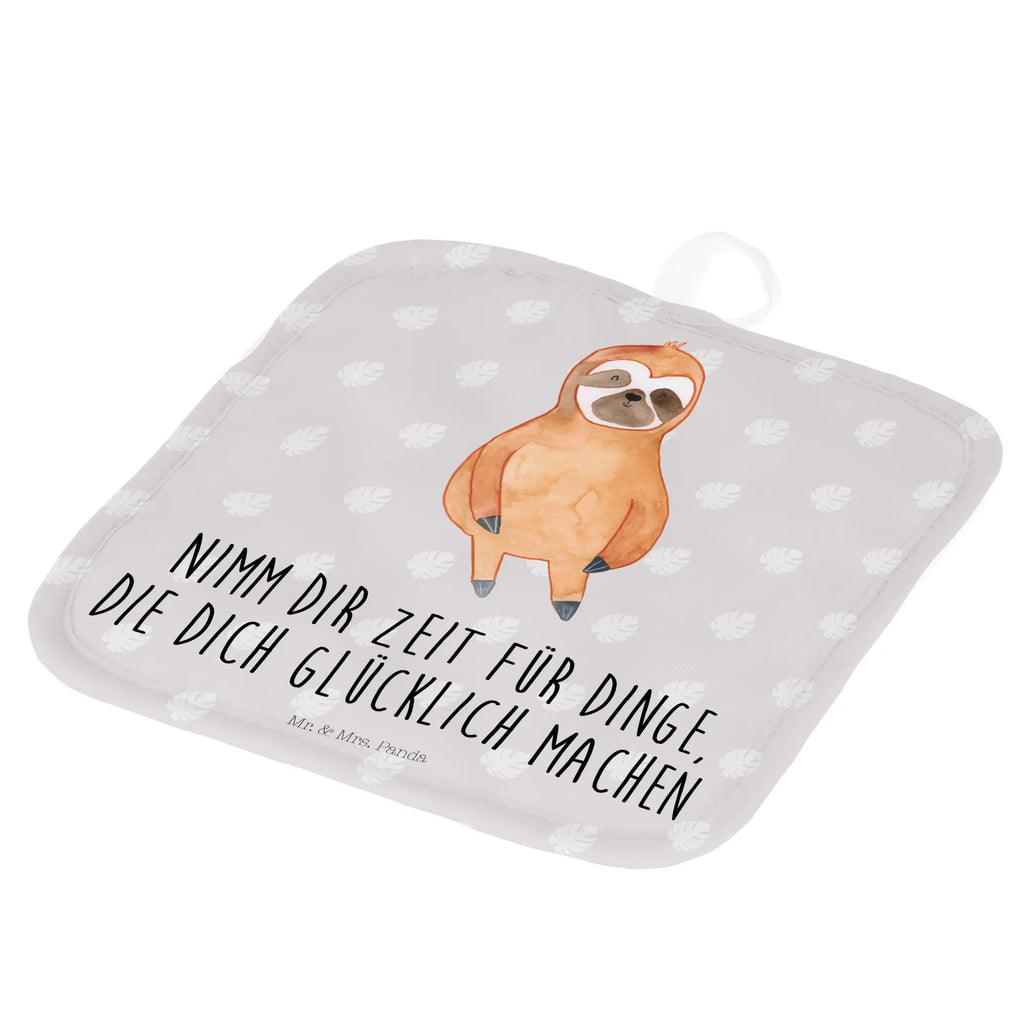 Pot holder sloth Satisfied Topflappen, Topflappen Set, Topflappenset, 2er Set Topflappen, Topfuntersetzer, topfhalter, Topflappen 2er Set, Topfhandschuhe, Faultier Deko, Faultier, Faultier Geschenk, Pause, faul, Happy, Zufriedenheit, Lieblingstier, Faultiere, Gelassenheit, glücklich, Relaxen, Glück, Zufrieden, Frieden, Ruhe
