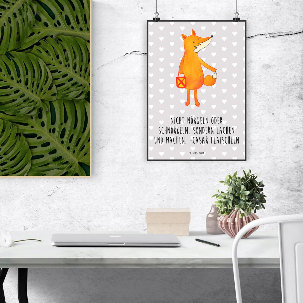 Poster Fox Lantern Wandschmuck, Posterdruck, Wanddeko Bild, wanddeko, kunstdruck poster, wanddruck, Plakat, Poster, wandkunst, Wandposter, kunst für die wand, kunstposter, Wanddekoration, Mr. & Mrs. Panda Poster, grafikposter, Wandbild, drucke, Bild, Bild für Wand, Kunstdruck, Designposter, Deko Bild, Fuchs, Laternenumzug, Liebeskummer Spruch, Cäsar Otto Hugo Flaischlen, Sankt Martin, Spruch Trösten, Füchse, Aufmuntern, Laterne