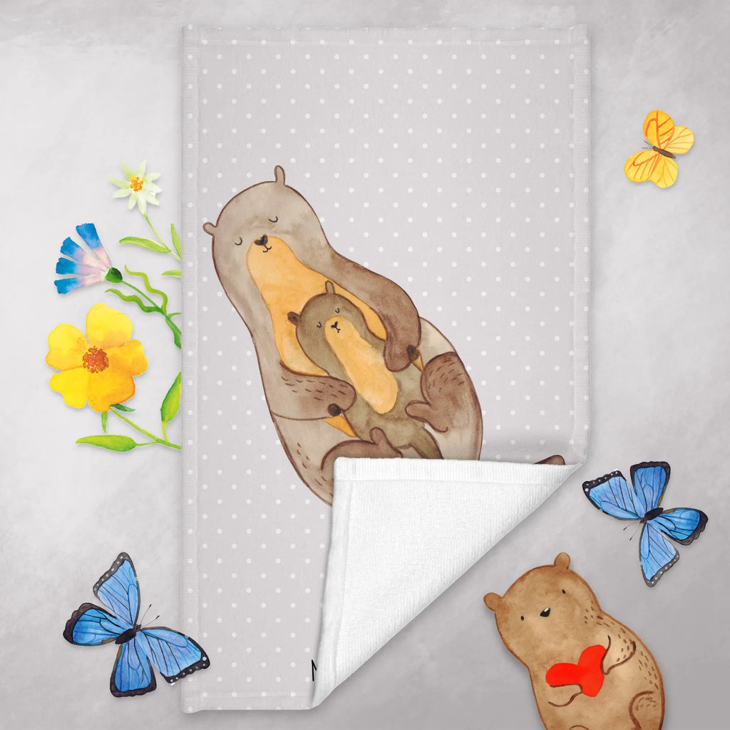 Hand towel otter child towels, bathroom, Towel, children, baby, big, bath towel, otter, marten, sea otter, European otter, water mammal, aquatic animal, baby otter, predator, water, otter gifts, animal lover, gift ideas for animal lovers, animal, mammal, water animal, gifts for people in love, Otter Sea Otter Lake Otter