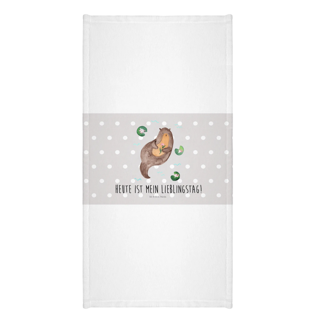 Hand towel otter Water Lily bath towel, big, children, baby, bathroom, Towel, towels, otter, marten, sea otter, European otter, water mammal, aquatic animal, baby otter, predator, water, otter gifts, animal lover, gift ideas for animal lovers, animal, mammal, water animal, gifts for people in love