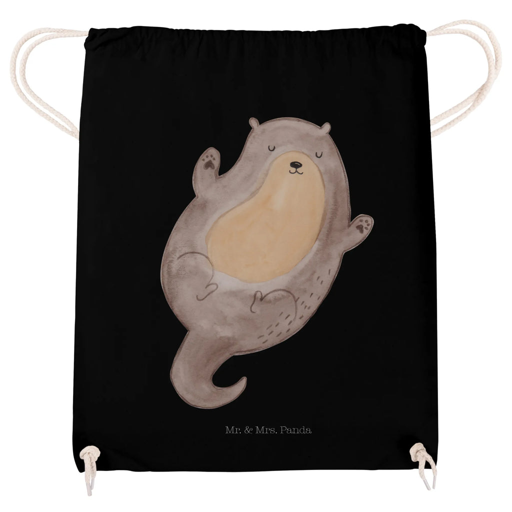 Drawstring bag otter Embrace sports bag, jute bag, gym bag, carrier bag, bag, hipster, otter, marten, sea otter, European otter, water mammal, aquatic animal, baby otter, predator, water, otter gifts, animal lover, gift ideas for animal lovers, animal, mammal, water animal, gifts for people in love, Otter Sea Otter Lake Otter