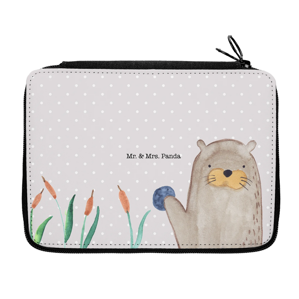 Leather folder otter Stone Stiftetasche, Schreibetui, Schlampermäppchen, Farbstiftetui, Federmäppchen, Mäppchen, Stifteetui, Malmappe, Schüleretui, Stiftemappe, Zeichenetui, Schulmäppchen, Buntstiftetui, Bleistift Etui, Stifte Etui, Buntstiftmäppchen, Stiftebeutel, Etui für Stifte, Schuletui, Bleistiftetui, Schreibmappe, Federmappe Set, Federtasche, Otter, Fischotter, Seeotter, Otter Seeotter See Otter