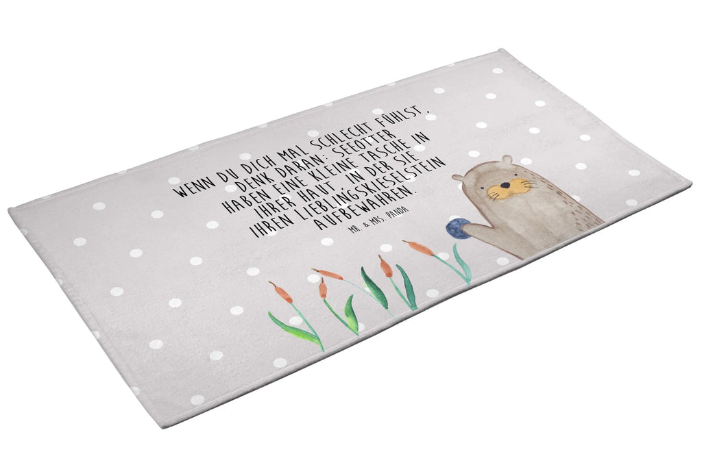 Hand towel otter Stone bathroom, big, bath towel, Towel, children, baby, towels, otter, marten, sea otter, European otter, water mammal, aquatic animal, baby otter, predator, water, otter gifts, animal lover, gift ideas for animal lovers, animal, mammal, water animal, gifts for people in love, Otter Sea Otter Lake Otter